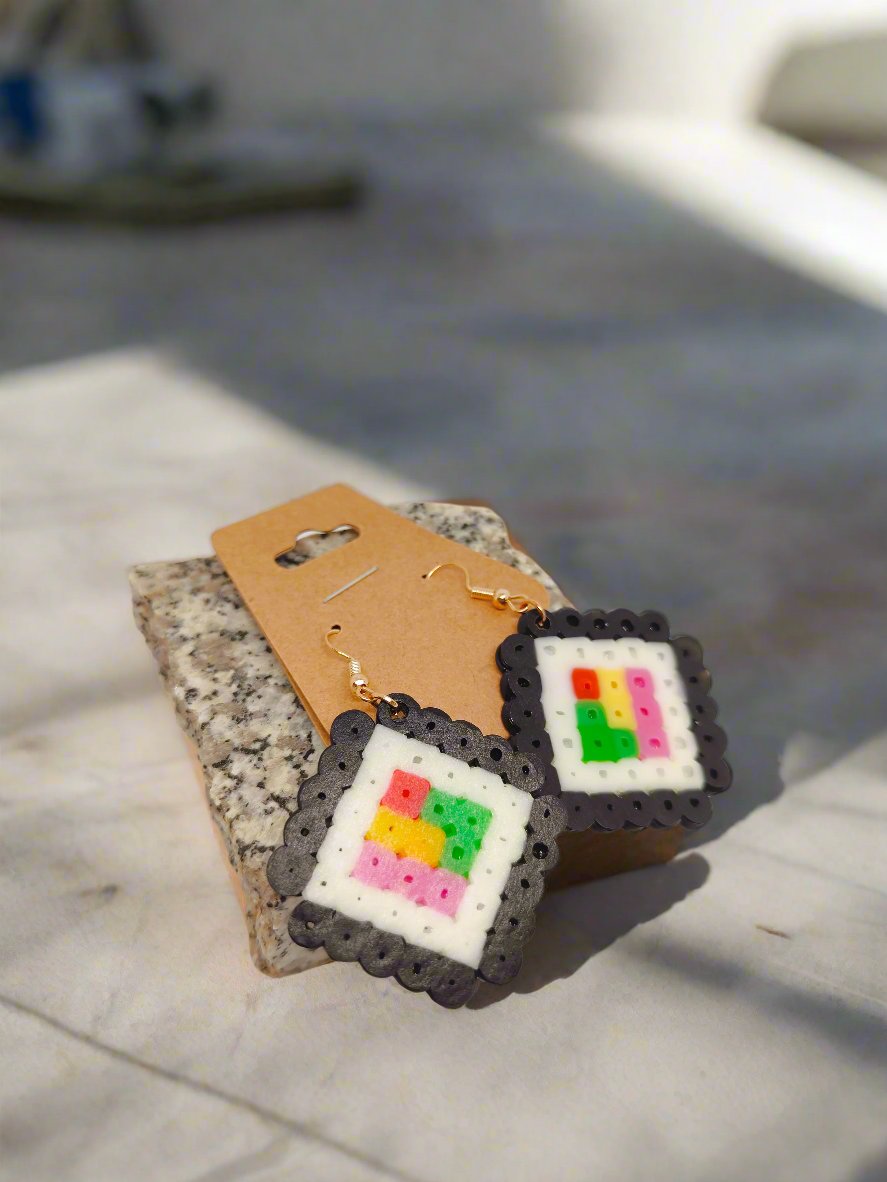 Sushi Melt Bead Earrings