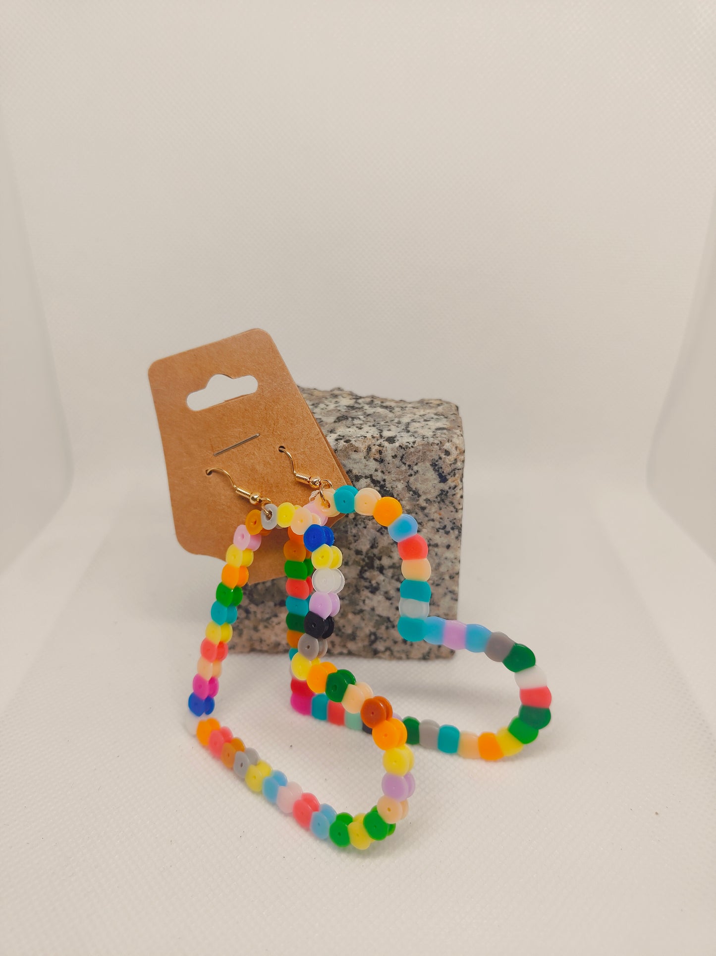 Funky Melt Hoop Heart Earrings